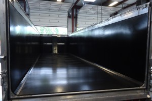 photo of a black rectangular truck bed liner