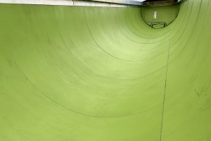photo of a green truck bed liner